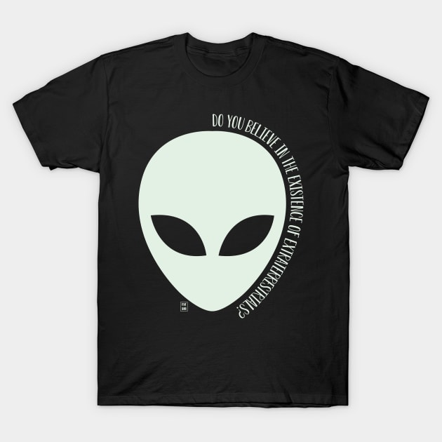 Do you believe? (dark background) T-Shirt by Gabi Veiga